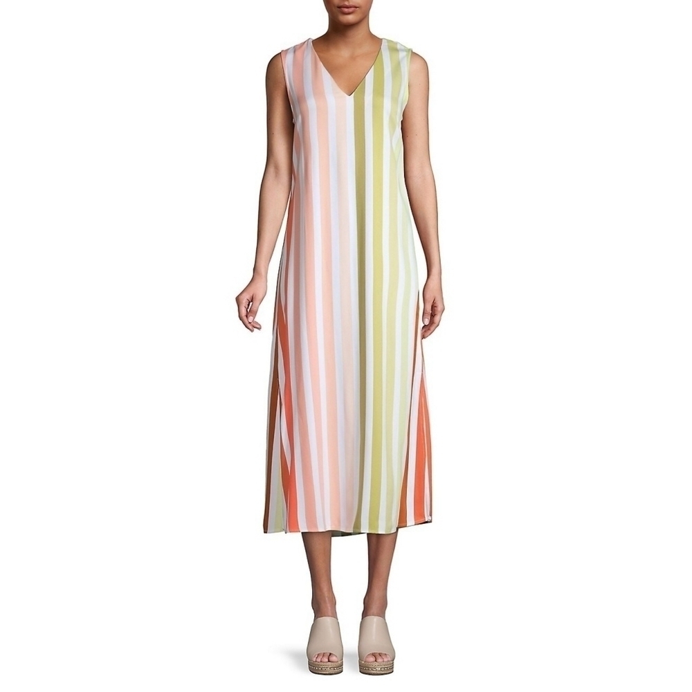 En Thread Midi Shift Dress